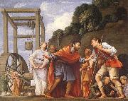 Moses defending the Daughters of Jethro, SARACENI, Carlo